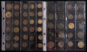 A collection of forty-nine jettons:.