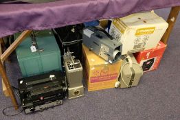 A group of 9 various 8mm and 16mm cine projectors: including a Bell & Howell TQIII Specialist