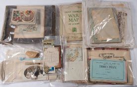 A George V album of various greetings cards circa 1913: together with a collection of various cards