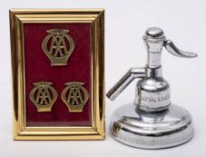 A Hooper, Struve & Co Ltd soda siphon radiator cap,