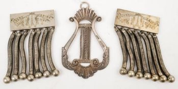 A Late Victorian silver Masonic presentation pendant, maker R Spencer & Co,