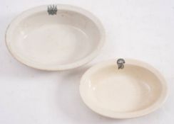 Two early 20th century P&O oval Ironstone serving dishes by Ashworth Brothers:,