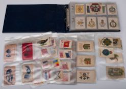 An album of assorted silk cigarette cards,