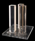 * Justin Knowles [1935-2004]- Three Forms,:- initialled and dated 1969 on the base,