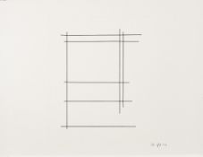 * Justin Knowles [1935-2004]- S.109.01, linear form,:- initialled, numbered and dated J.K.