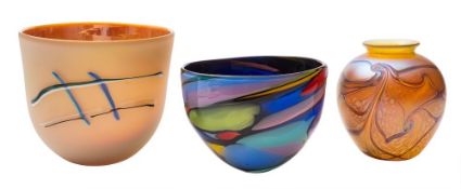 *An Okra glass vase by Richard P.