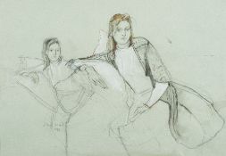 * John Stanton Ward [1917-2007]- Fiona - a study,:- signed and dated 1986,