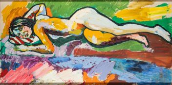 * John Randall Bratby [1928 -1992] - Diane, Nude,:- signed on the overlap,