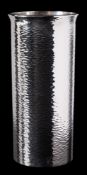 A Swedish silver modernist vase, stamped marks Norgren,