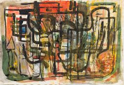 * Peter Thursby [1930-2011]- Architectural Concrete; Metal Structure in Space,:- two, both signed,