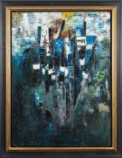 * Peter Thursby [1930-2011]- Moored Yacht at Juan Les Pins,