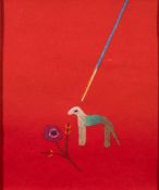 * Craigie Aitchison [1926-2009]- Dusty in a green coat,:- signed,