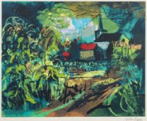 * John Piper [1903-1992]- Boissy-en-Dronais,:- screenprint,