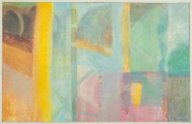 * Ron Caines [20/21st Century]- Bonnard's Room,:- signed bottom right oil on board, 24 x 37.5cm.