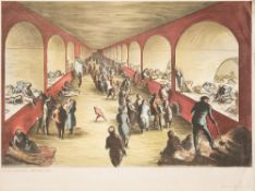 Edward Ardizzone [1900-1979]- Shelter Scene, 1941,
