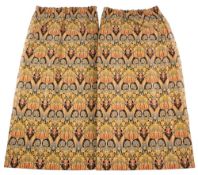 A pair of William Morris design lined curtains:,