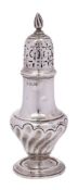 A Victorian silver sugar castor, maker James Deakin & Sons, Sheffield,