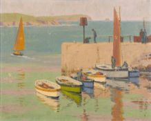 * Herbert Alker Tripp [1883-1954]- Portscatho,: signed, oil on board, 40 x 50cm.