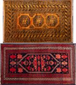 A Turkoman rug:,