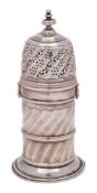 A Victorian silver sugar caster, maker Nathan & Hayes, Birmingham,