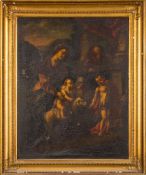 Manner of Bernardus Luini, 18th Century- The Holy Family with St John The Baptist,:- oil on canvas,