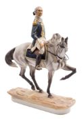 A Royal Worcester Limited Edition equestrian figure of George Washington: modelled by Bernard