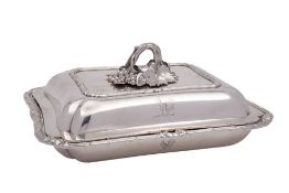 A George III silver entree dish and cover, maker Benjamin Smith II & Benjamin Smith III, London,