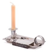 A Victorian silver chamberstick, maker Cornelius Desormeaux Saunders & James (Frank) Shepherd,