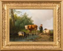 Pieter Plas [1810-1853]- The Watering Place,