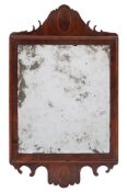 An 18th Century mahogany fret cut mirror:,