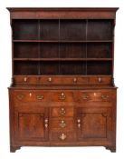 A late 18th Century oak dresser:,