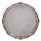 A George VI silver salver, maker Viners Ltd, Sheffield,