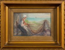 Edith Hume [19/early 20th Century]- Fisherfolk in sand dunes,