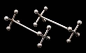 A George III silver knife rest, maker TW, London,