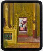 Ernest Proctor [1886-1935] - A Burmese palace interior,