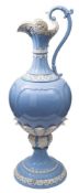 A monumental English earthenware ewer: probably an Exhibition piece,