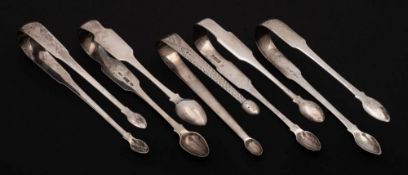 A George III Irish provincial pair of sugar tongs, maker Carden Terry,