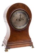 Joshua Tyson Jnr, Bristol, a mahogany balloon-shaped bracket clock: the eight-day duration,