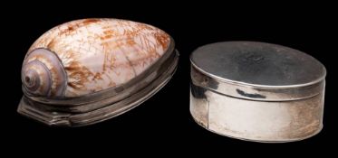 A George III silver nutmeg grater, maker Thomas Phipps & Edward Robinson, London, 1798: initialled,