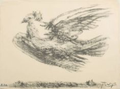 * Pablo Picasso [1881 - 1973]- La Colombe en vol,:- lithograph,