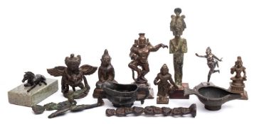 A collection of thirteen Egyptian,