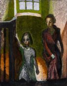 * Zdzislaw Ruszkowski [1907-1990]- Climbing The Stairs; Mrs Ash and Katherine,