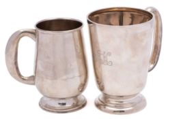 A George VI silver mug, maker Walker & Hall, Sheffield,