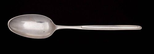 A George II silver marrow spoon, maker Jeremiah King, London, 1746: initialled twice, 21.5cm. long.