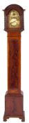 A small and slim mahogany grandmother longcase clock: the eight-day,