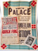 An early 20th century theatre poster for Vint's Palace,