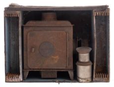 A late 19th/early 20th century 'The Standard' tinplate magic lantern by Ernst Plank:,