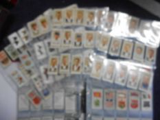 Players sets of cigarette cards: Butterflies 50/50, Household Hints 50/50,