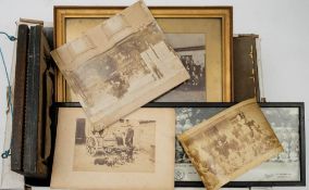 A collection of late 19th/early 20th century portrait photographs: unidentified family members,