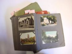 A collection of Edwardian and later postcards: subjects include topographical, humour,